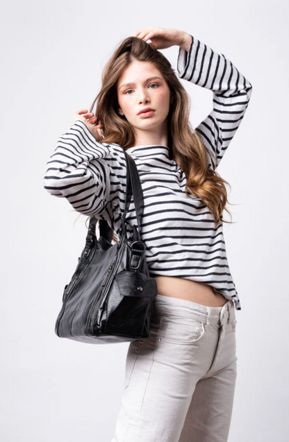 Sac à main de cours à zip - Emma