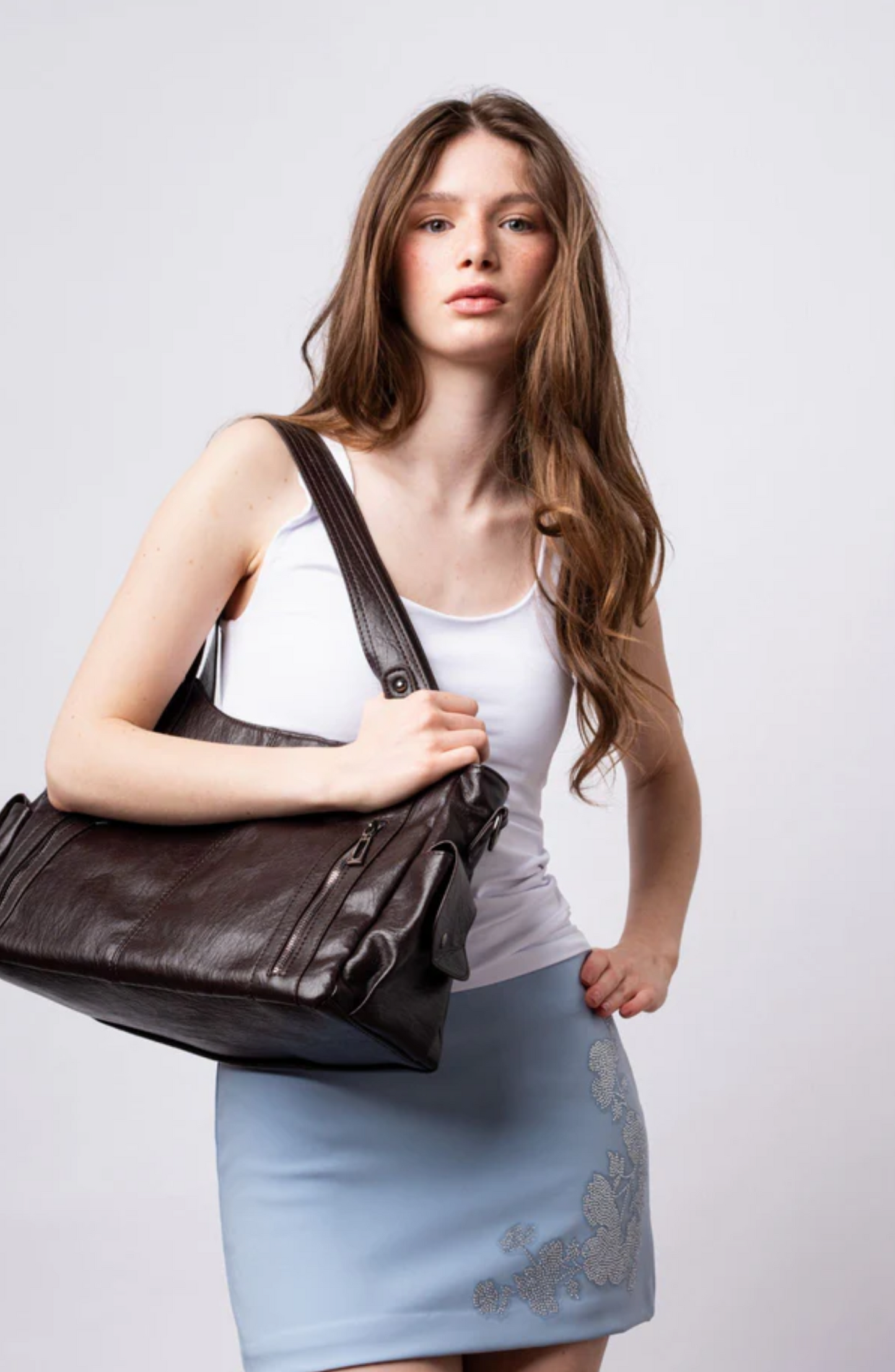 Sac à main de cours à zip - Emma